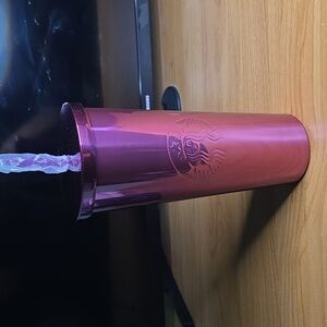 Starbucks Metalic Pink Stainless Steel Tumbler 24oz